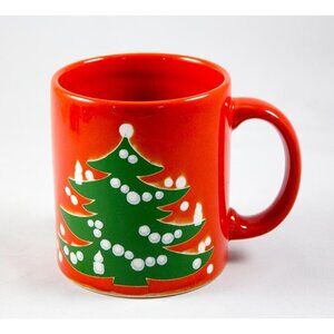 Waechtersbach Germany Red Christmas Tree Coffee Cocoa Mug 10 oz.